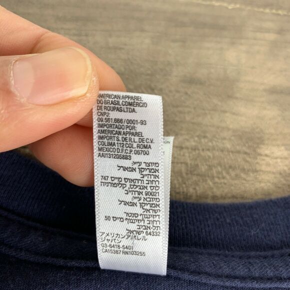 U.S. Navy T Shirt Size 2XL  United States Chief USA Navy Blue USN Semper Fortis - Picture 10 of 10